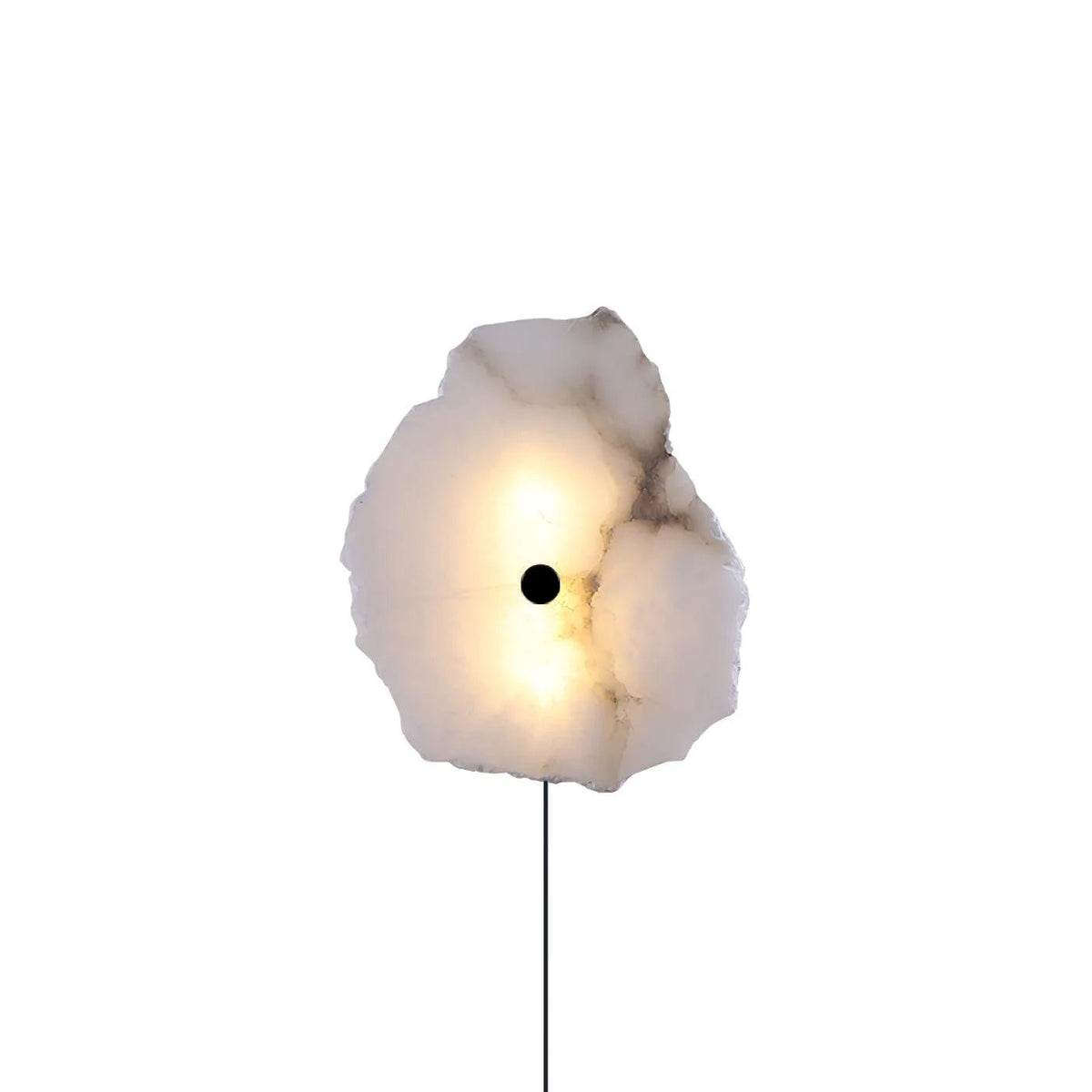 Nivarelia alabastursvegglampi með innstungu