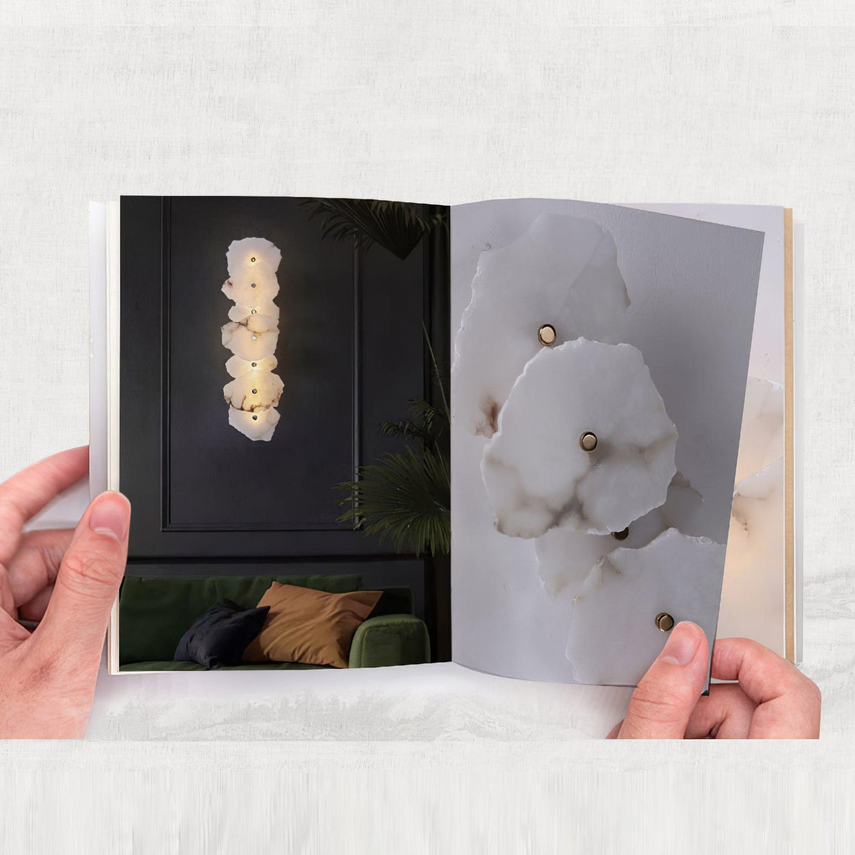 Alaeila Floral Cluster Alabaster Wall Light