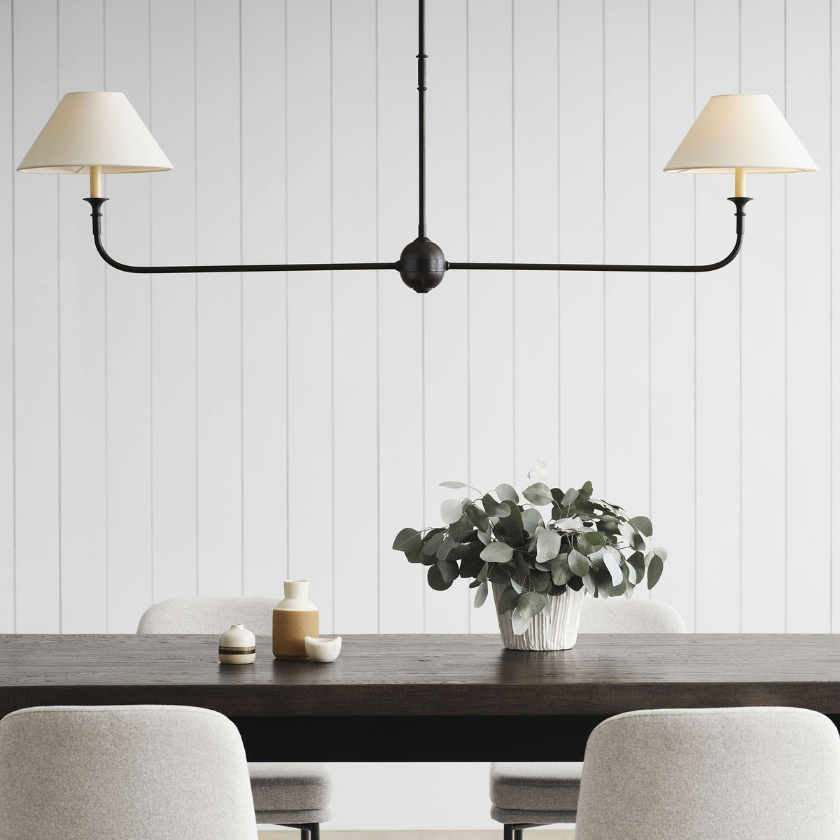 Norli Modern Linear LED Chandelier Living Room Bedroom