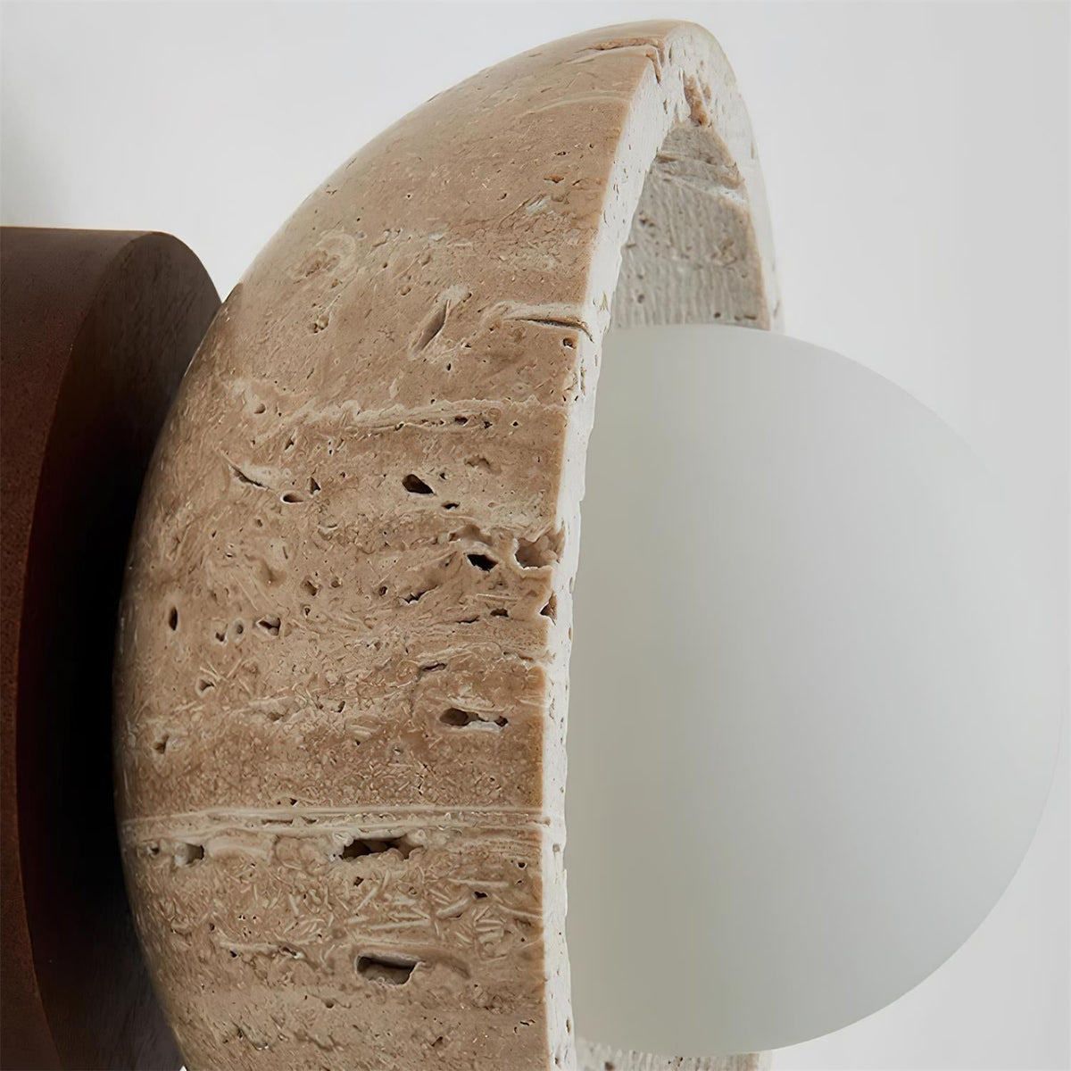 Mysa Minimalist Travertine Ceiling Light