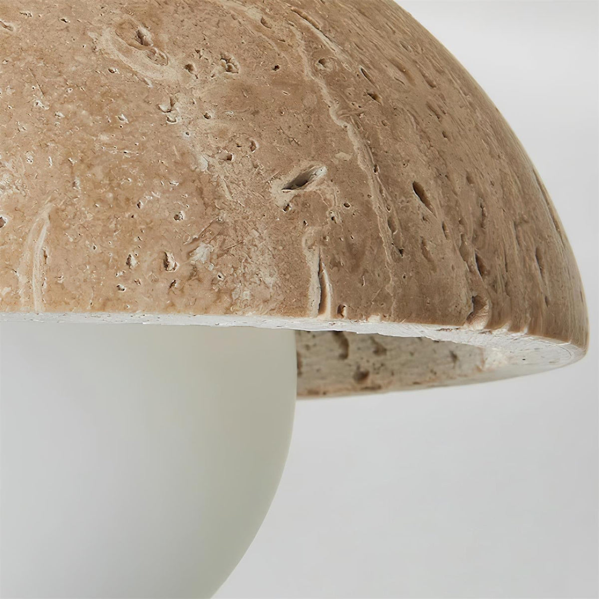 Mysa Minimalist Travertine Ceiling Light