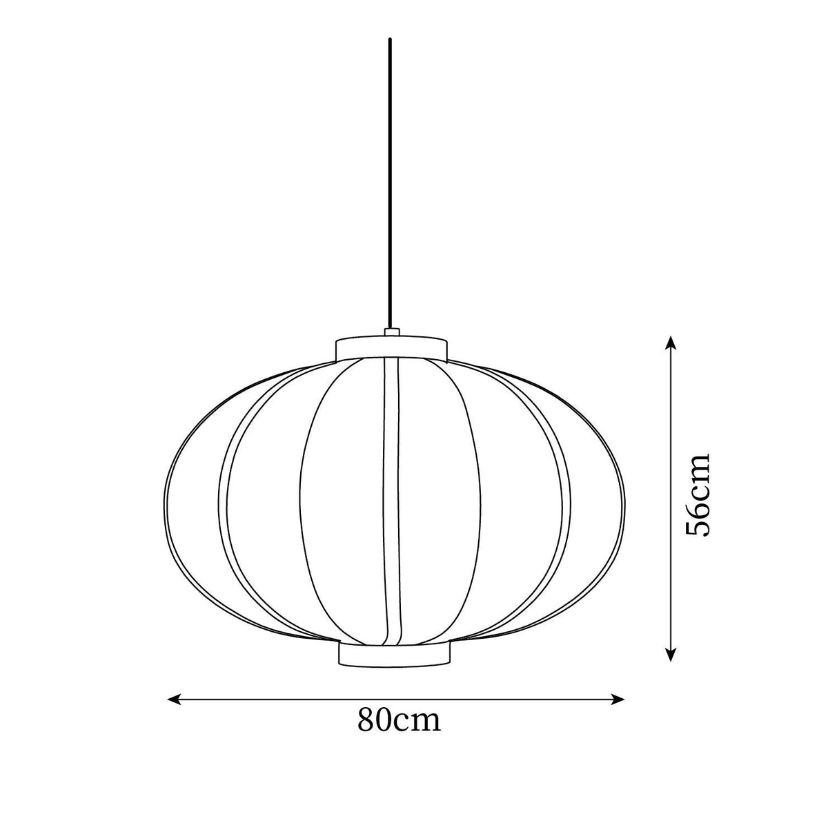 Lumara Pendant Lamp Fabric Lantern Frame Vintage