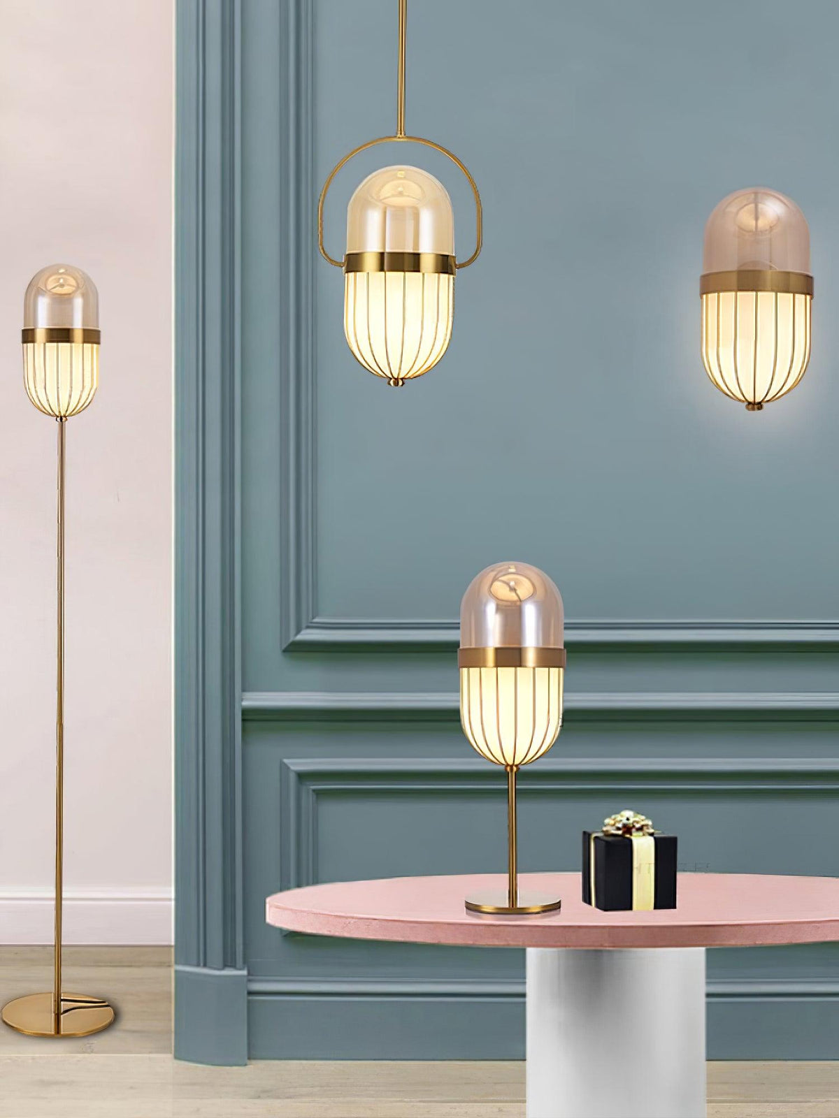 Moderne bordlampe Selelena