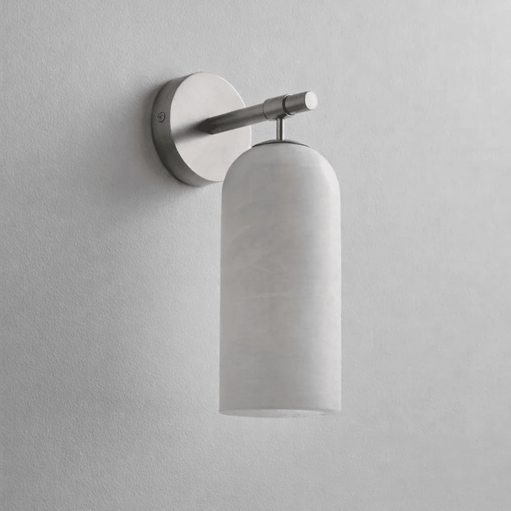 Albelaine pelarformad vägglampa i alabaster