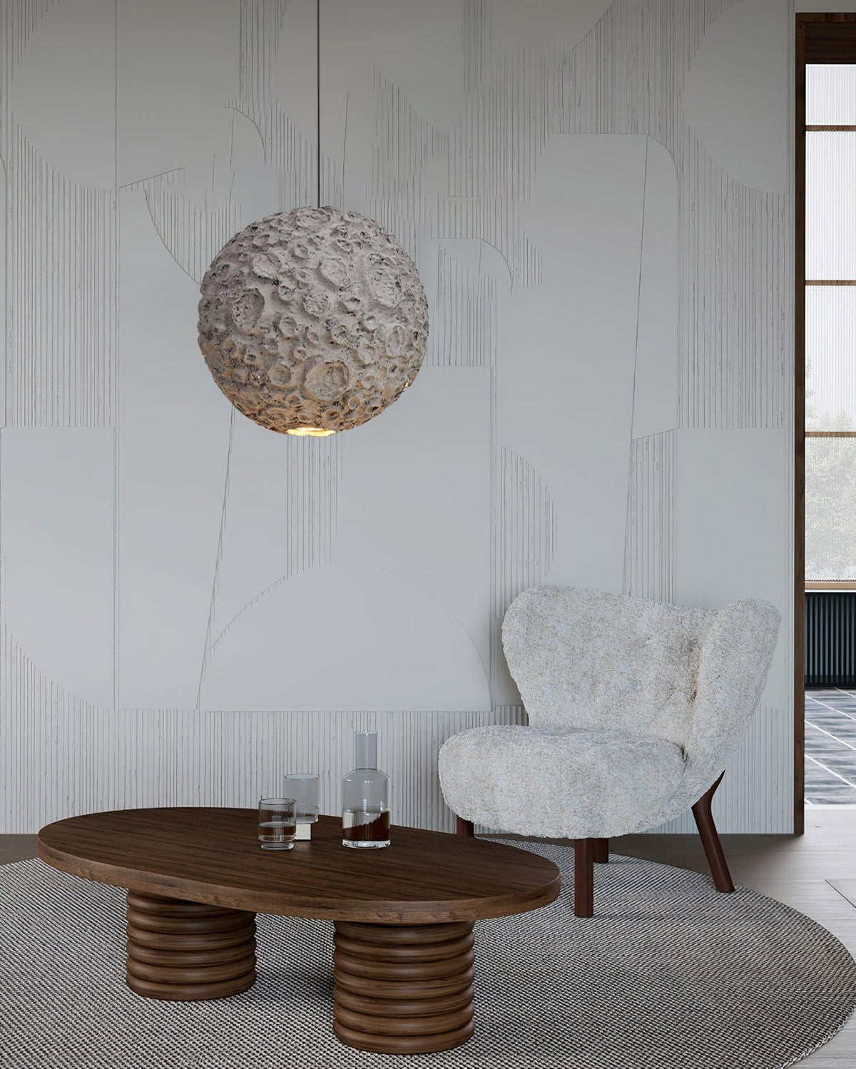 Vadoryra moderne minimalistisk nordisk pendellampe i skum