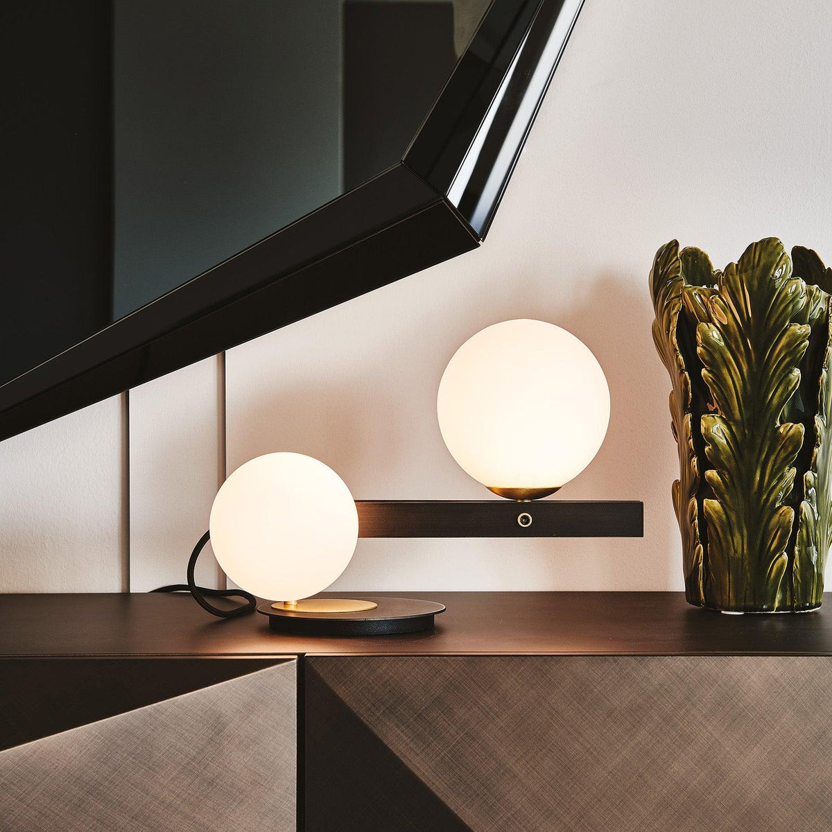 Veloella moderne glasbordlampe