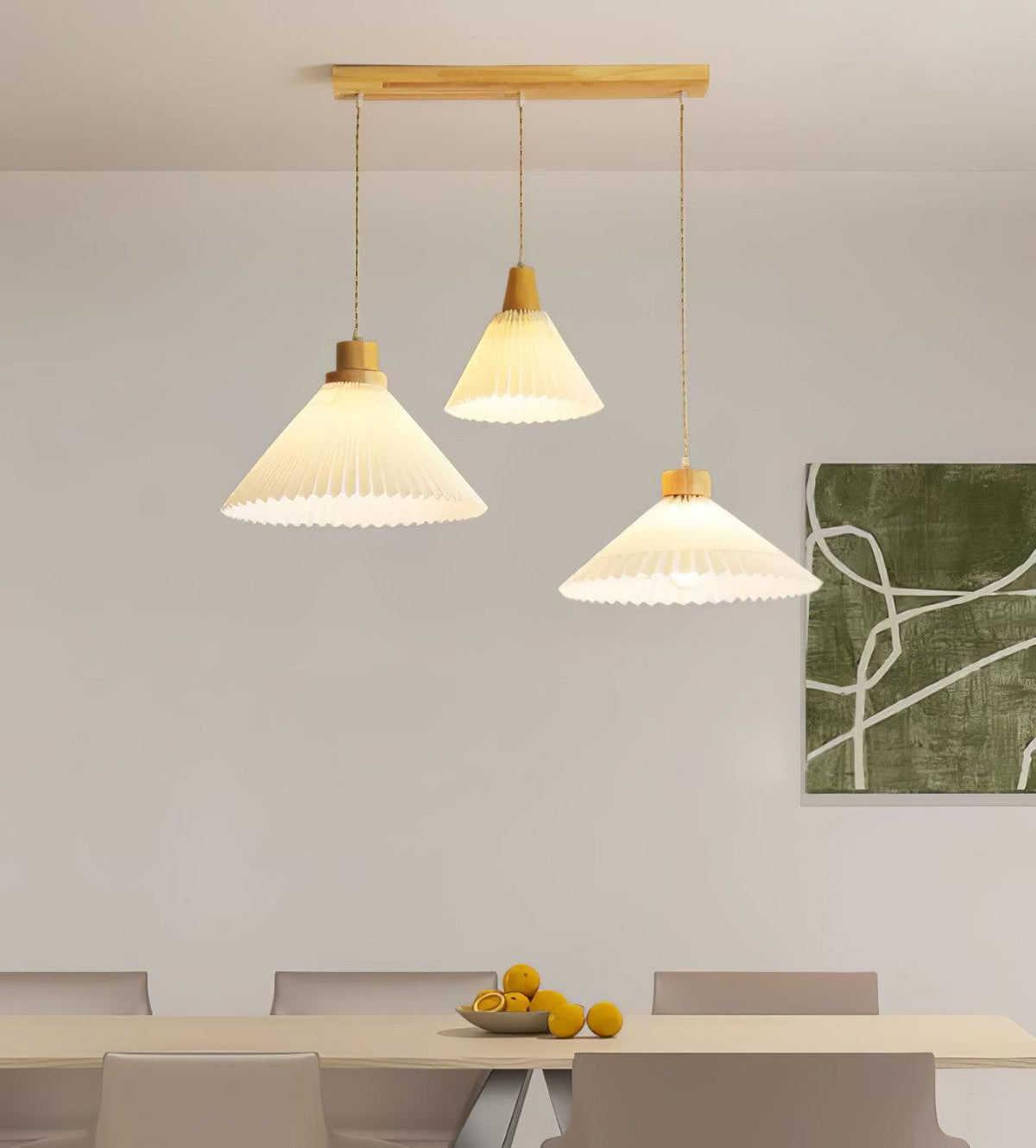 Rinisora modern pendellampa i trä