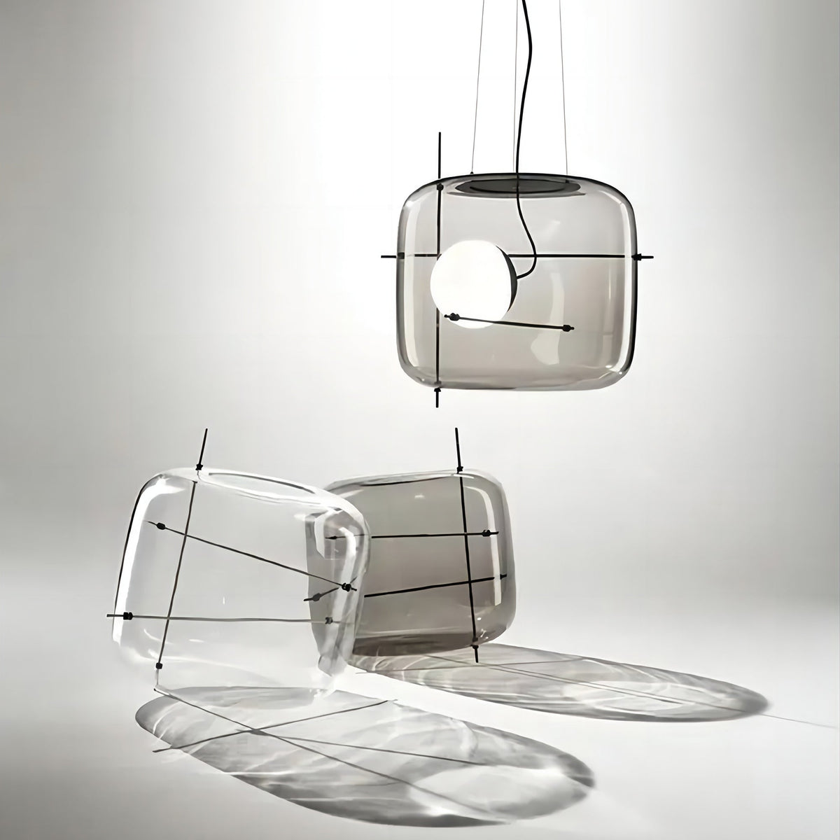 Ivex moderne pendellampe i glas