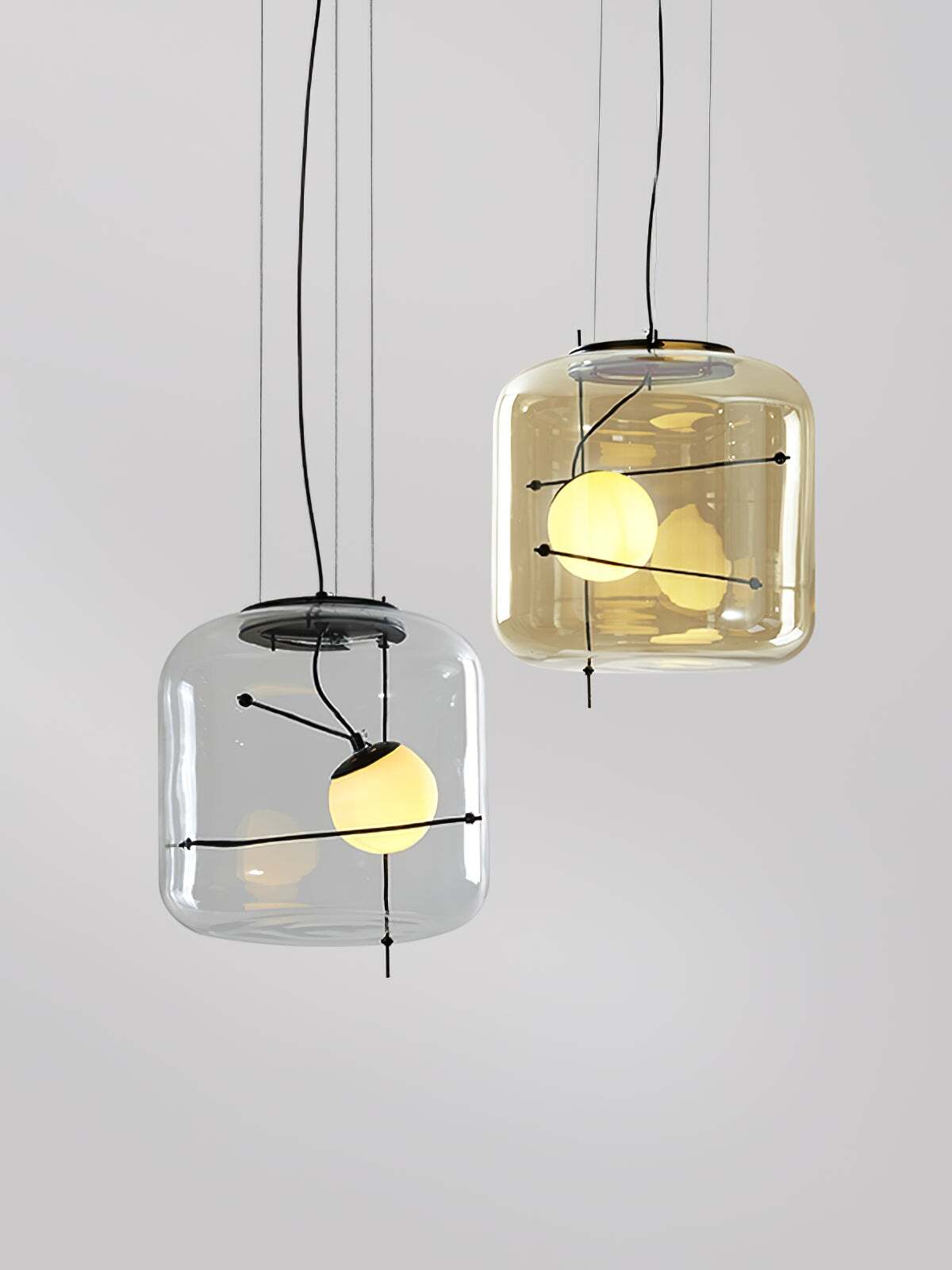 Ivex moderne pendellampe i glas