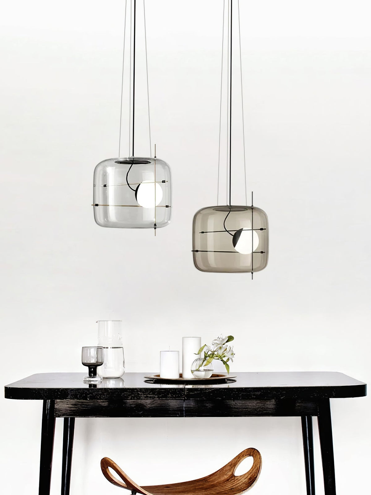Ivex moderne pendellampe i glas
