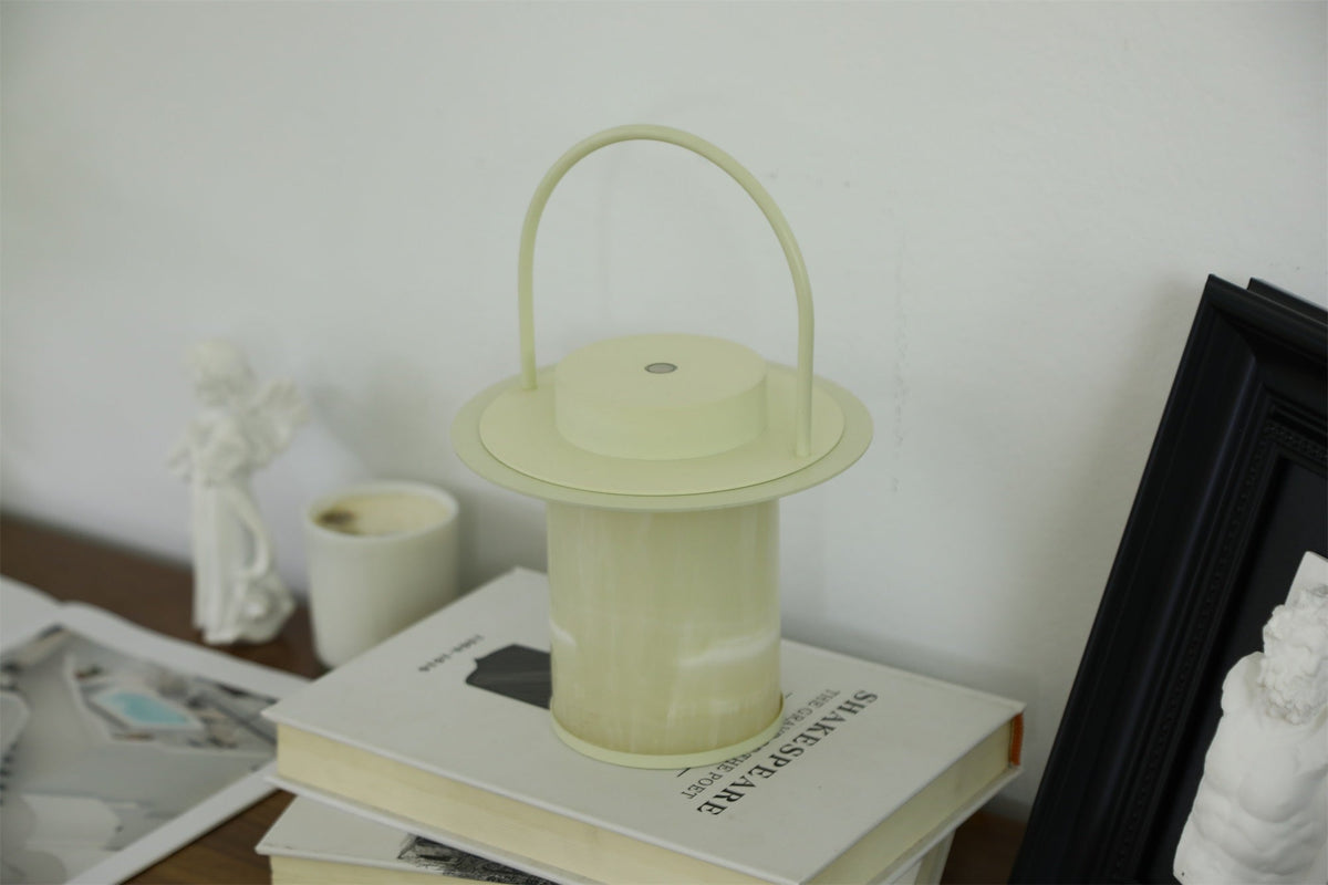 Pod Portable Rechargeable Alabaster Table Lamp