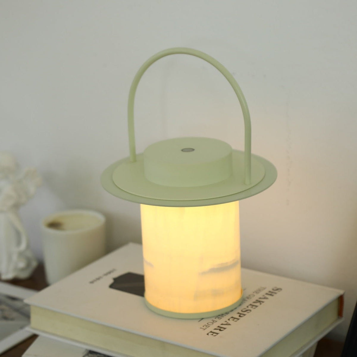 Pod Portable Rechargeable Alabaster Table Lamp