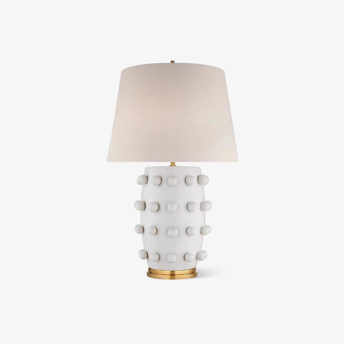 Nanex keramisk bordlampe med stofskærm