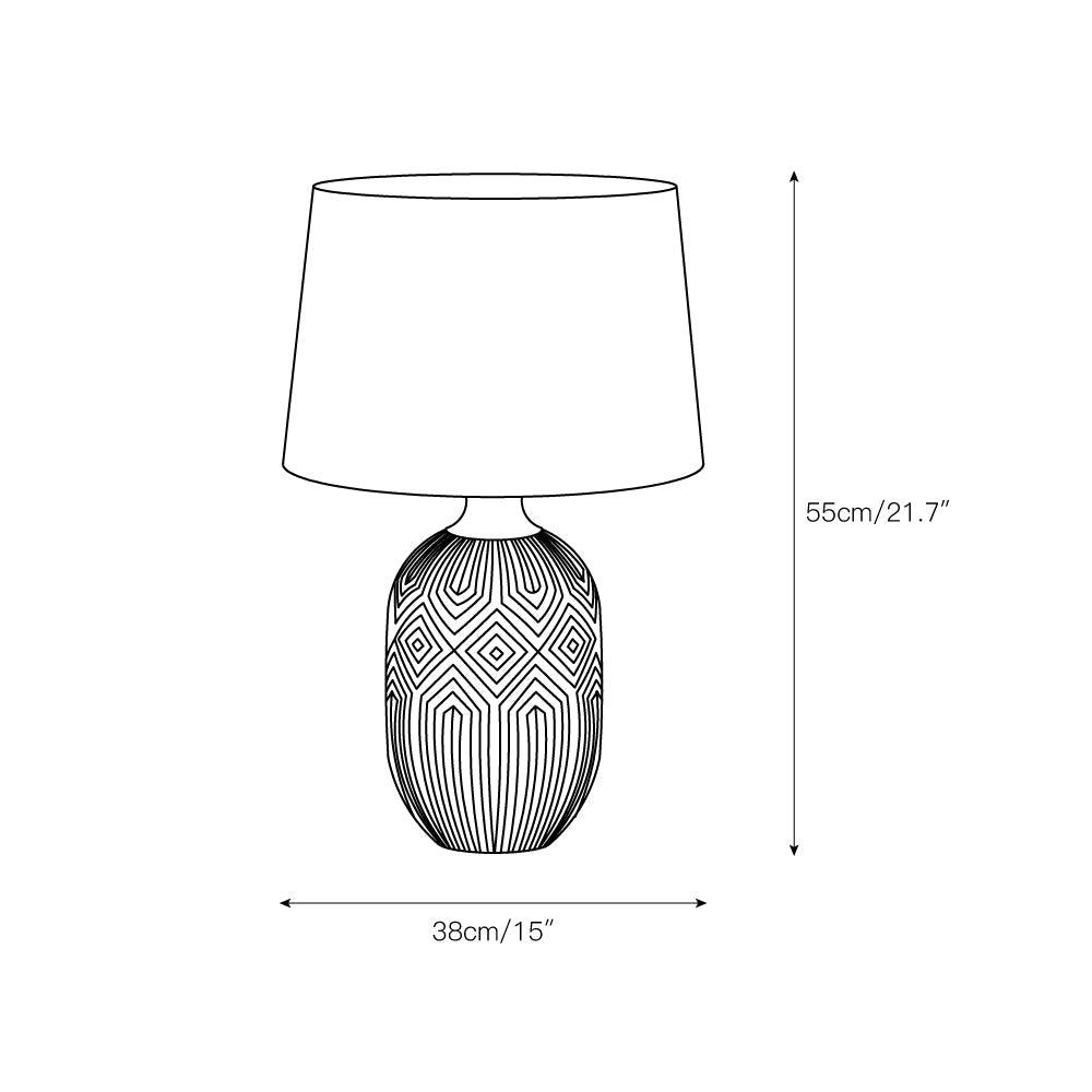 Glyph bordlampe