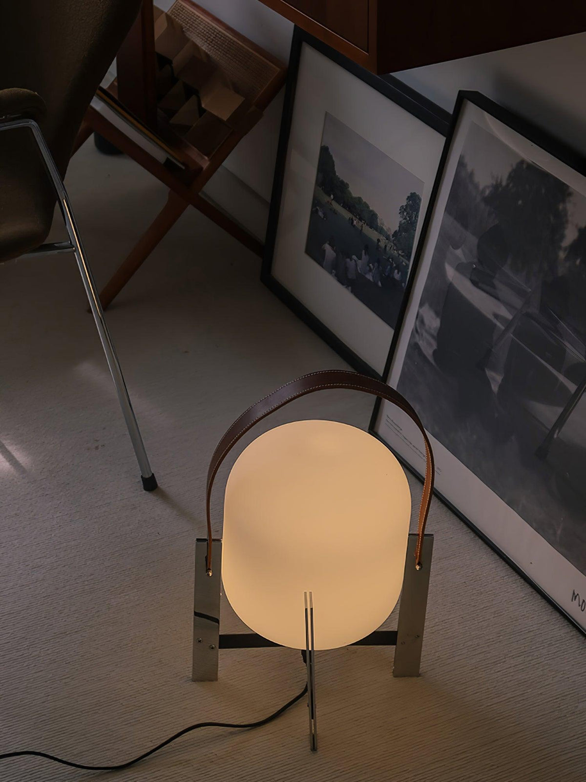 Harper minimalistisk bordslampa i glas