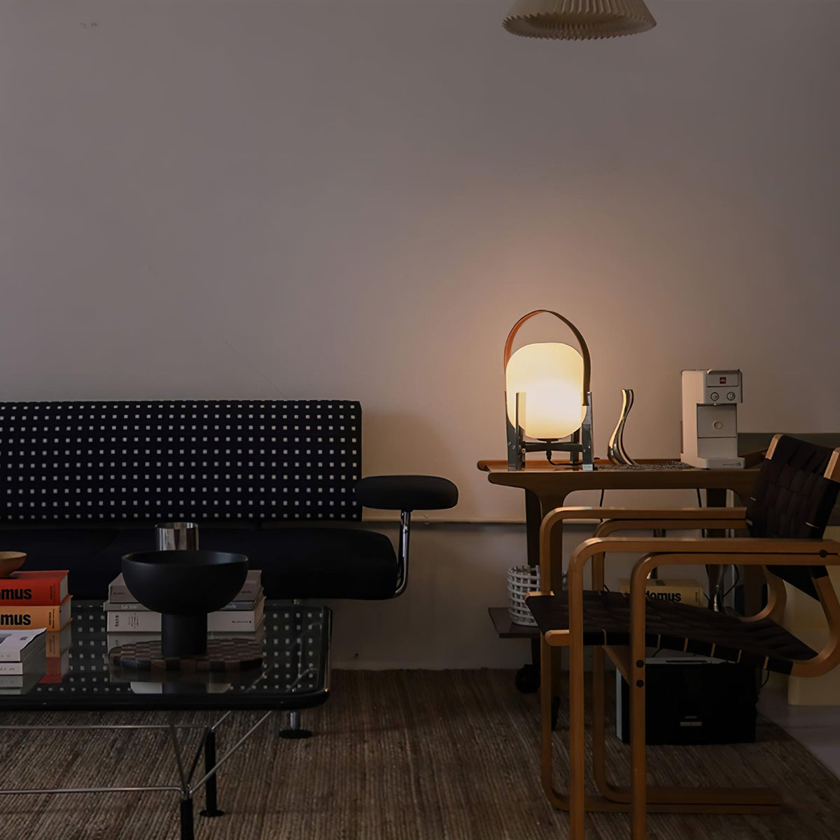 Harper minimalistisk bordslampa i glas