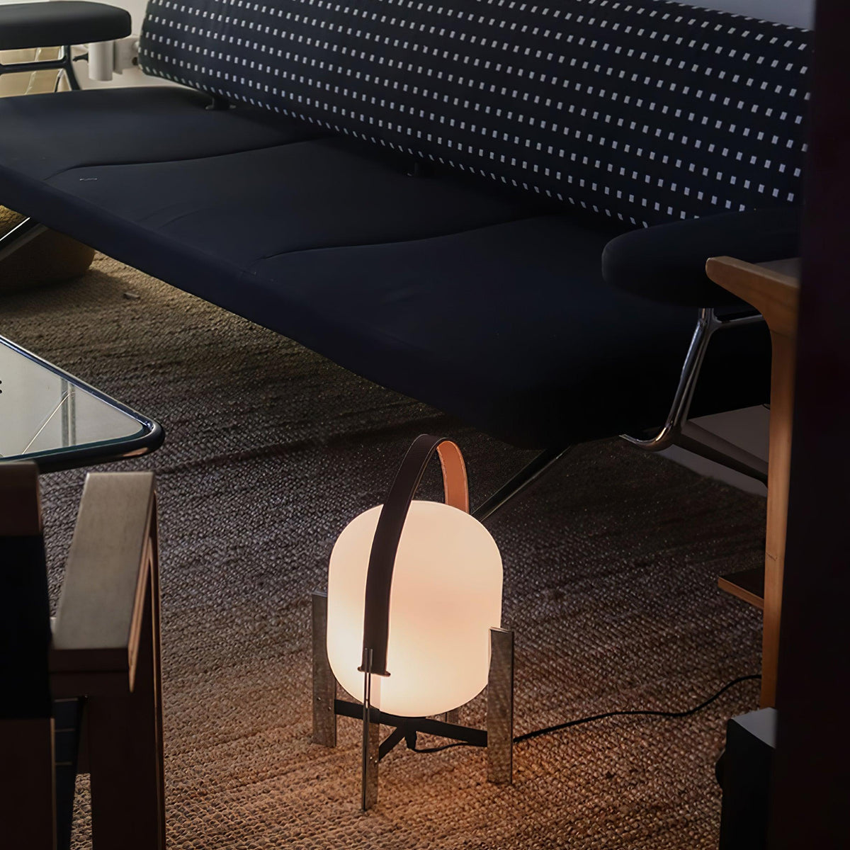 Harper minimalistisk bordslampa i glas