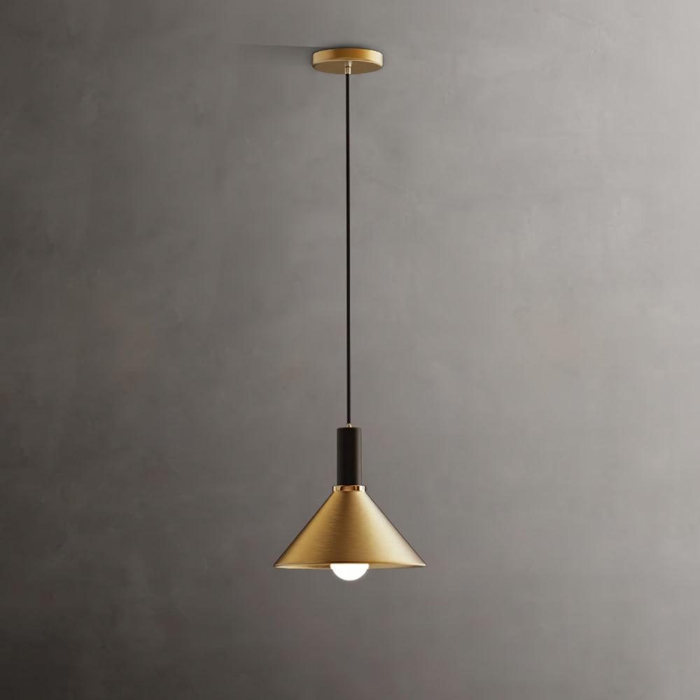 Casalelia kegleformet pendellampe i messing