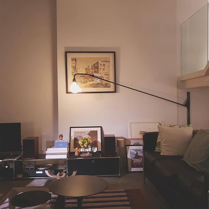 Blu moderne minimalistisk væglampe