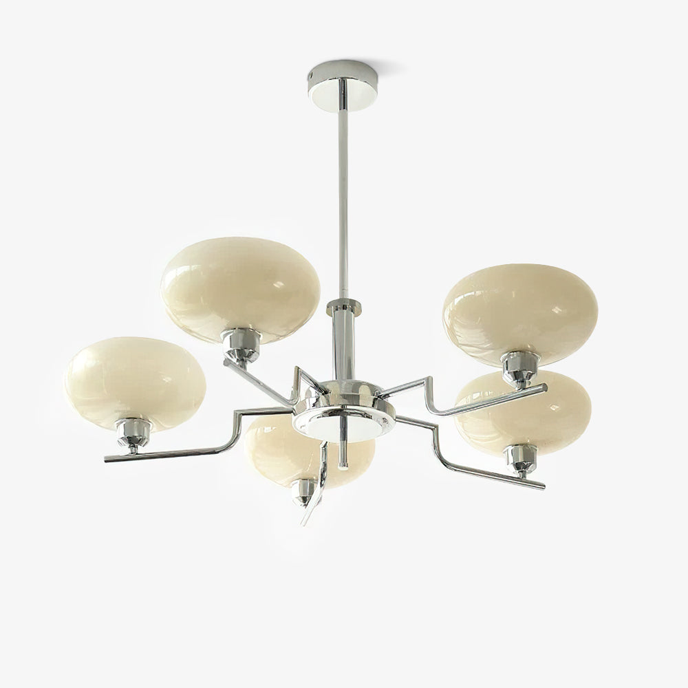 Candy-lysekrone i glas i midcentury-stil