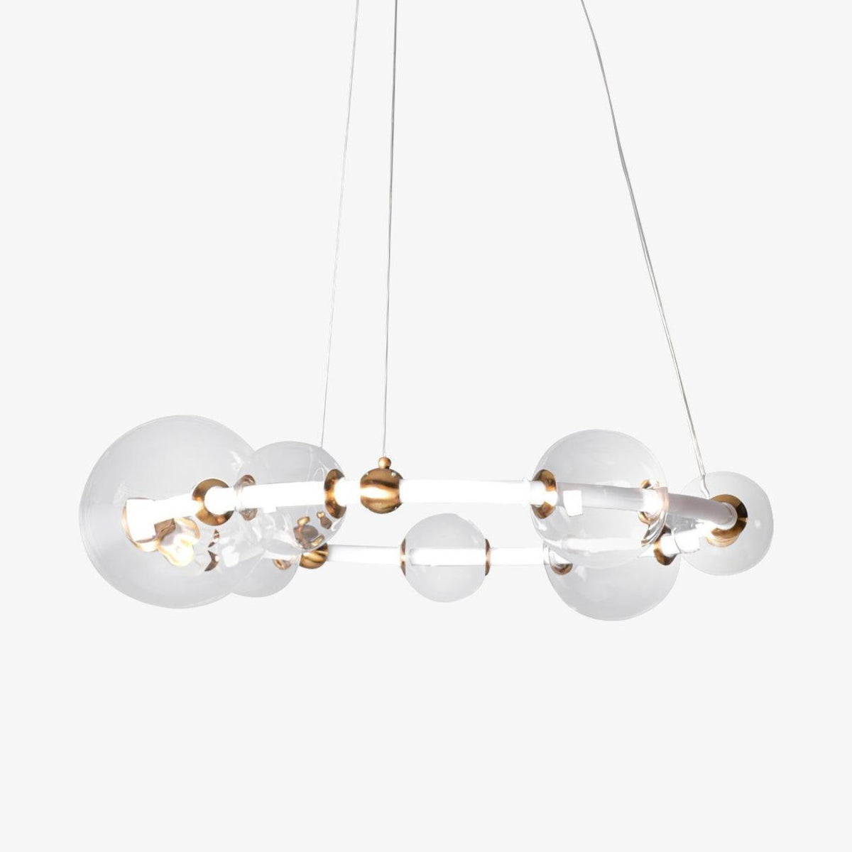 Cera modern minimalistisk ringformad kristallkrona med bubblor