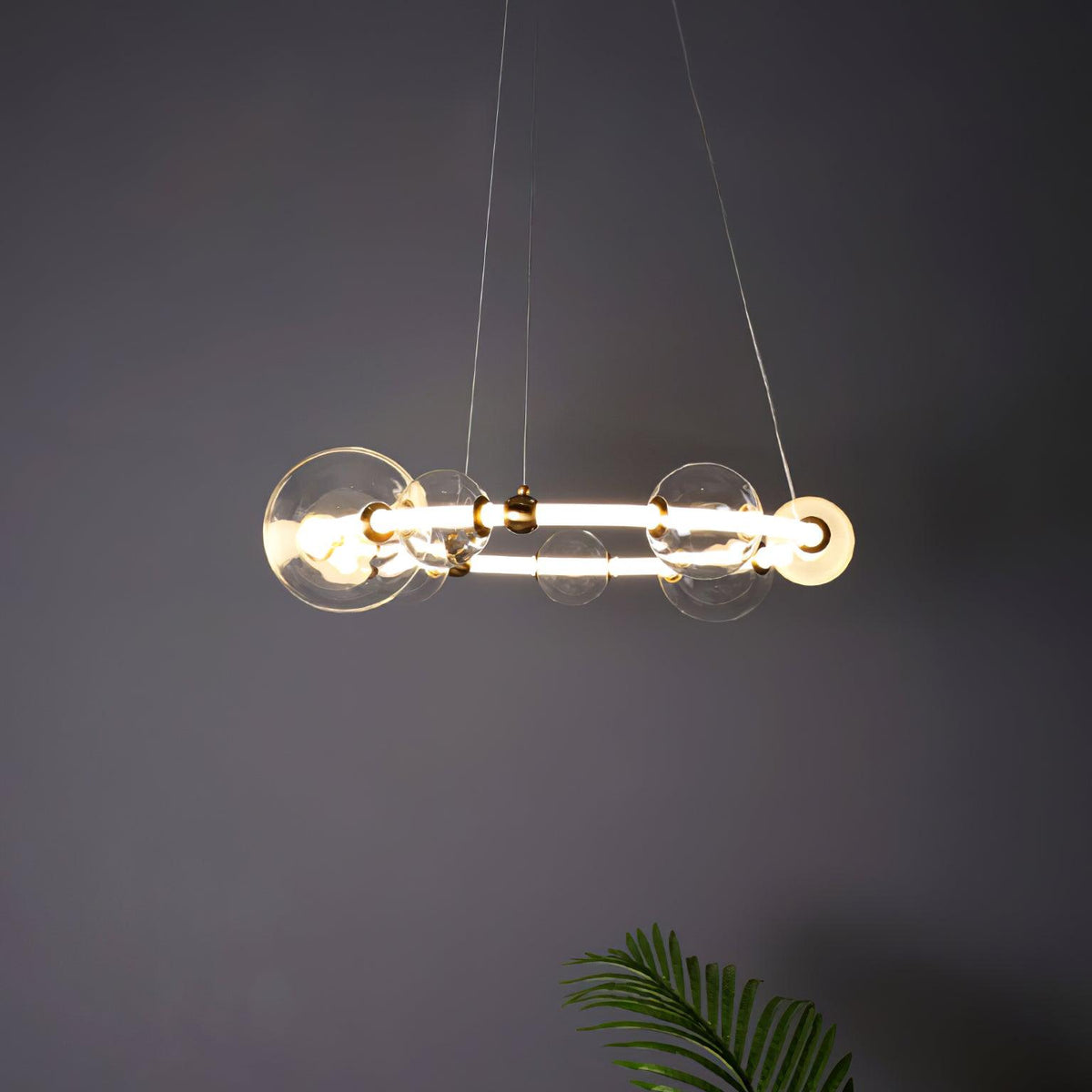 Cera modern minimalistisk ringformad kristallkrona med bubblor