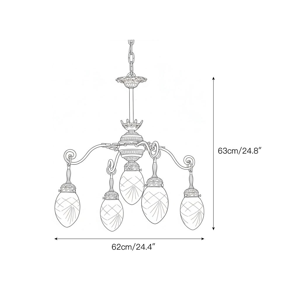 Quezal Chandelier