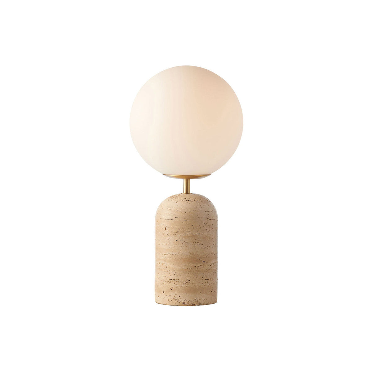 Nuvor-bordlampe i travertin