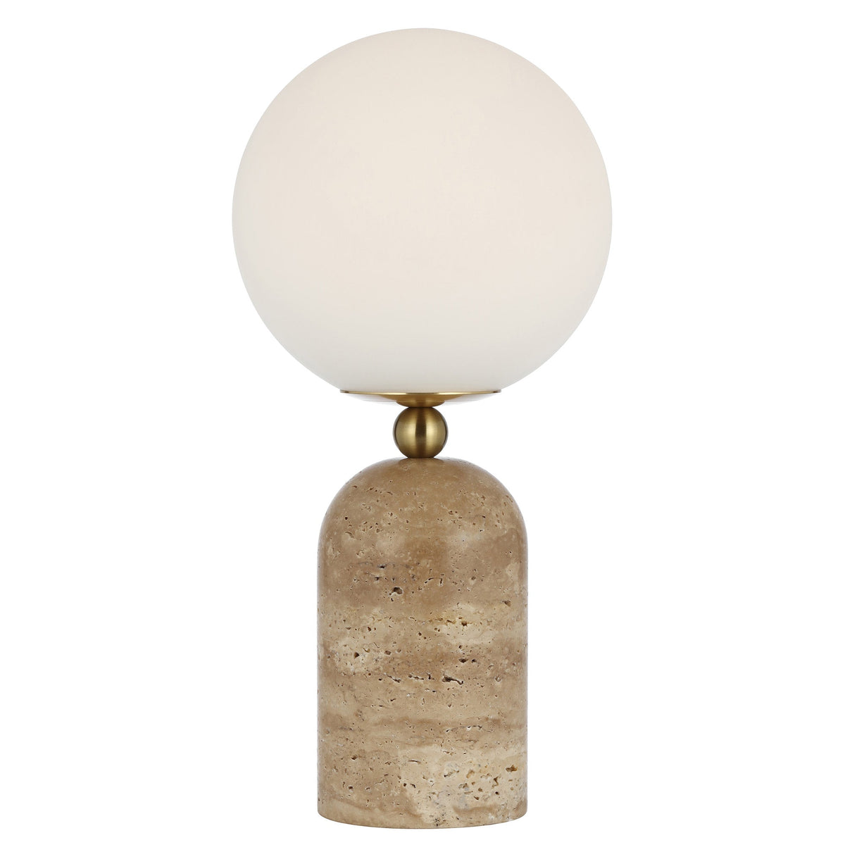 Nuvor-bordlampe i travertin
