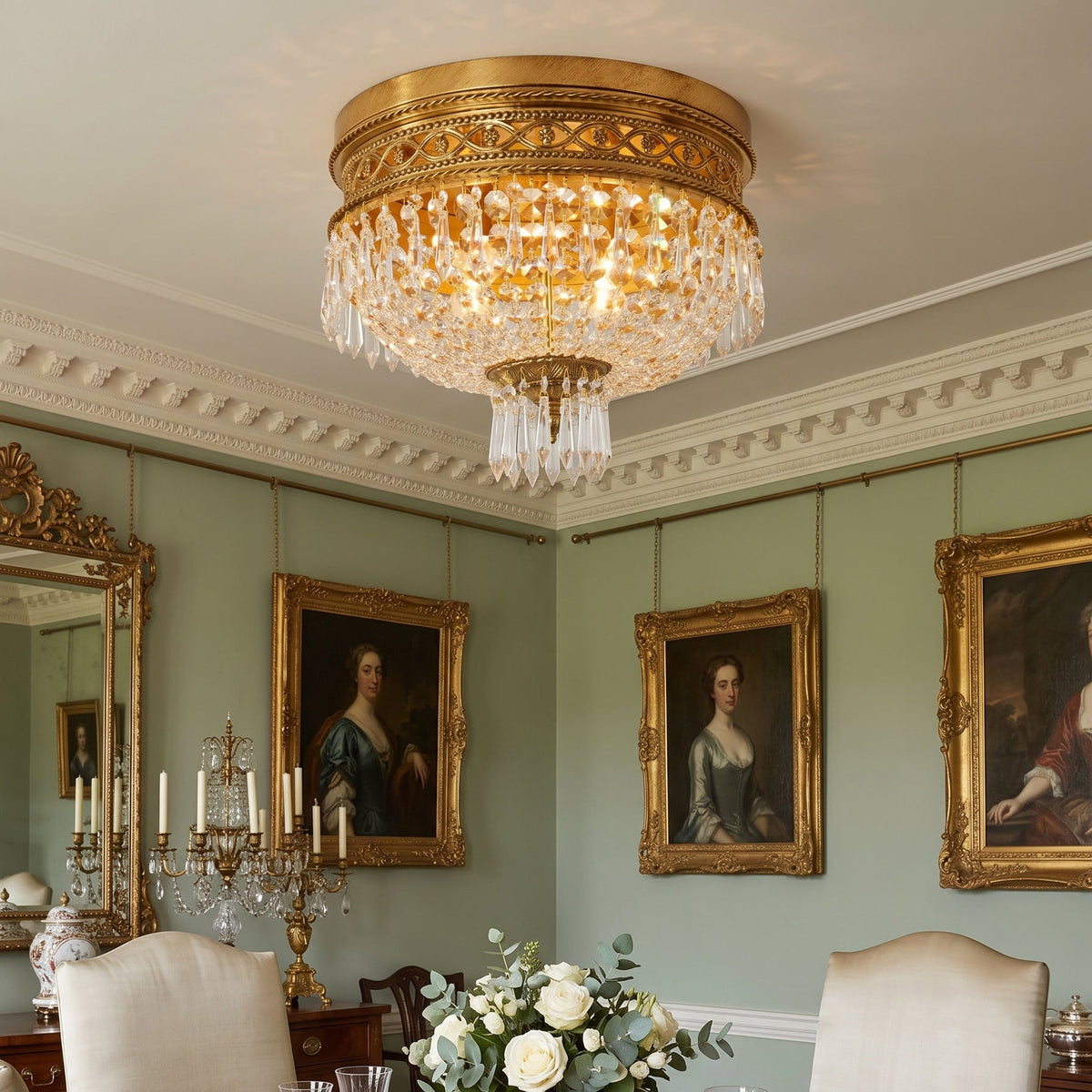 Quenmere loftslampe med plan montering