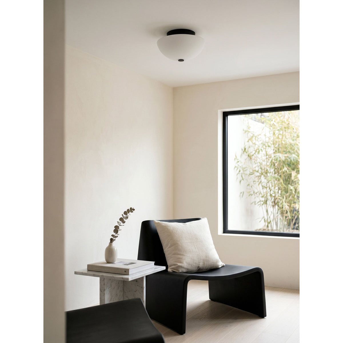 Rivirelle-kuppelformet flush-loftslampe