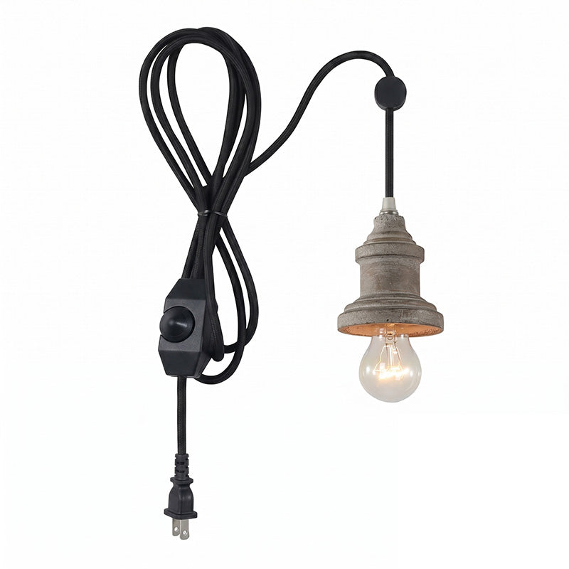 Silvares trälampa med sladd