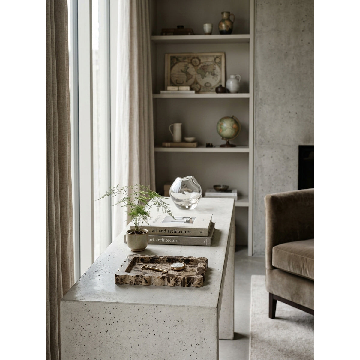 Tabuleiro de pedra para objetos Brisford