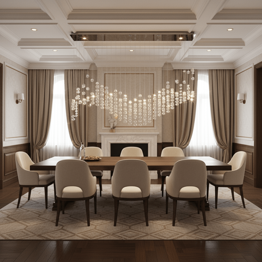 Candeeiro de teto OreStone Grand em cristal de quartzo personalizável