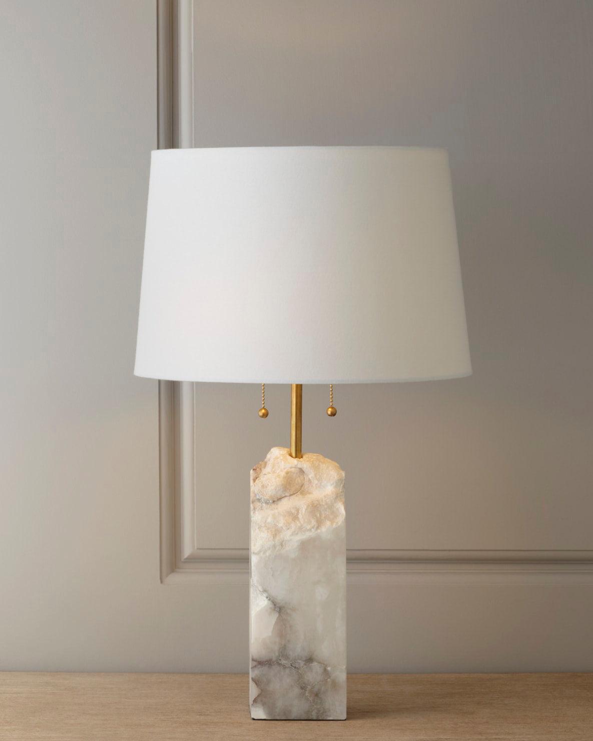 Candeeiro de mesa minimalista em alabastro Gaveth