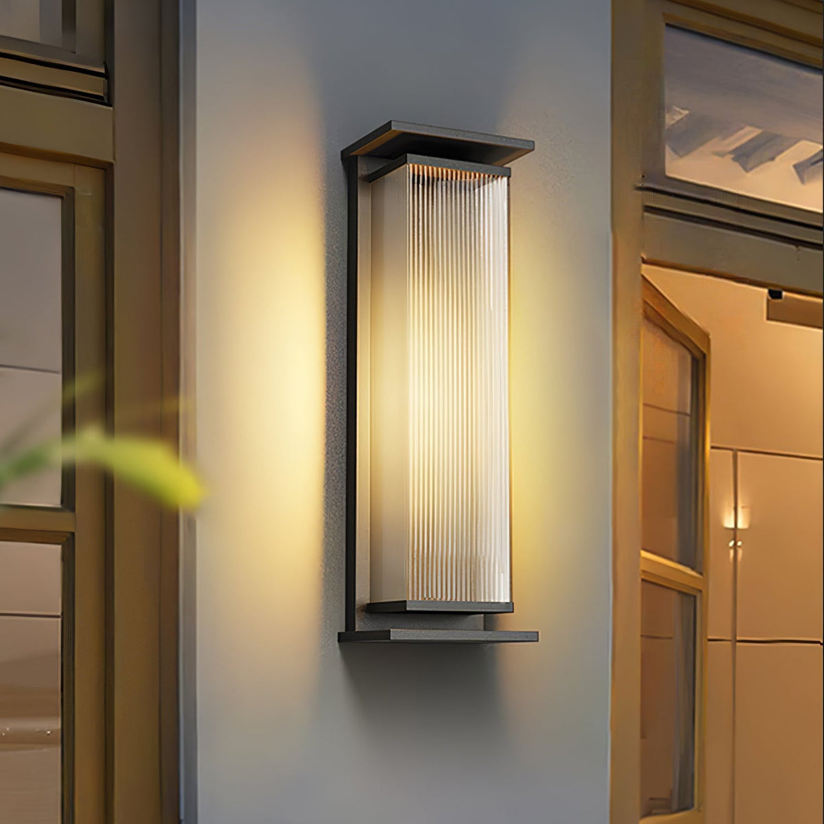Erivan Rectangular Box Outdoor Wall Lamp