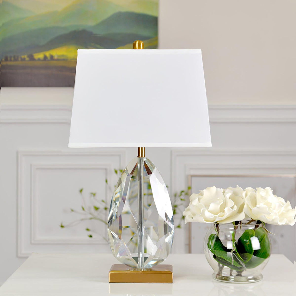 Ulliryre lyxig kristallbordslampa
