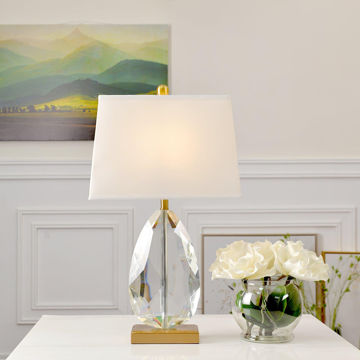 Ulliryre lyxig kristallbordslampa