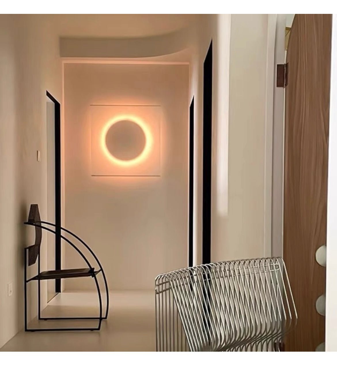 Kirixa konstnärlig avslappnad vägglampa med stickkontakt