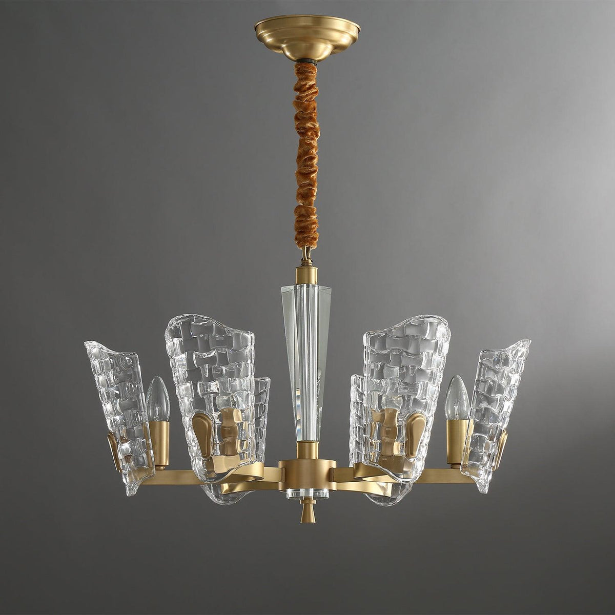 Candeeiro de teto em latão de luxo Radiant