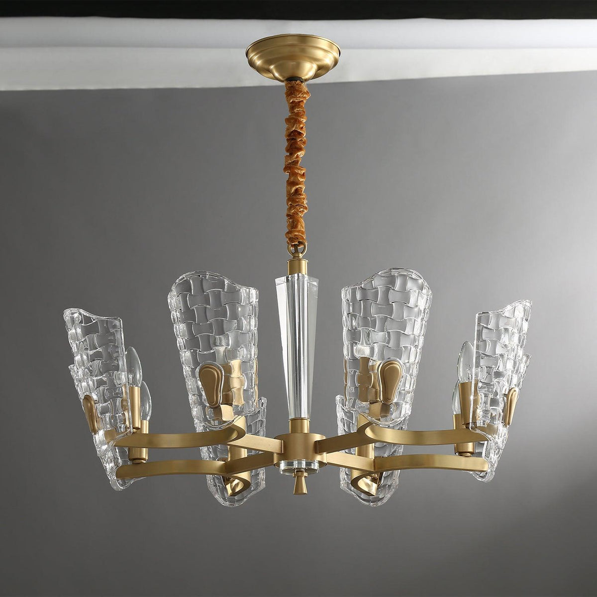 Candeeiro de teto em latão de luxo Radiant