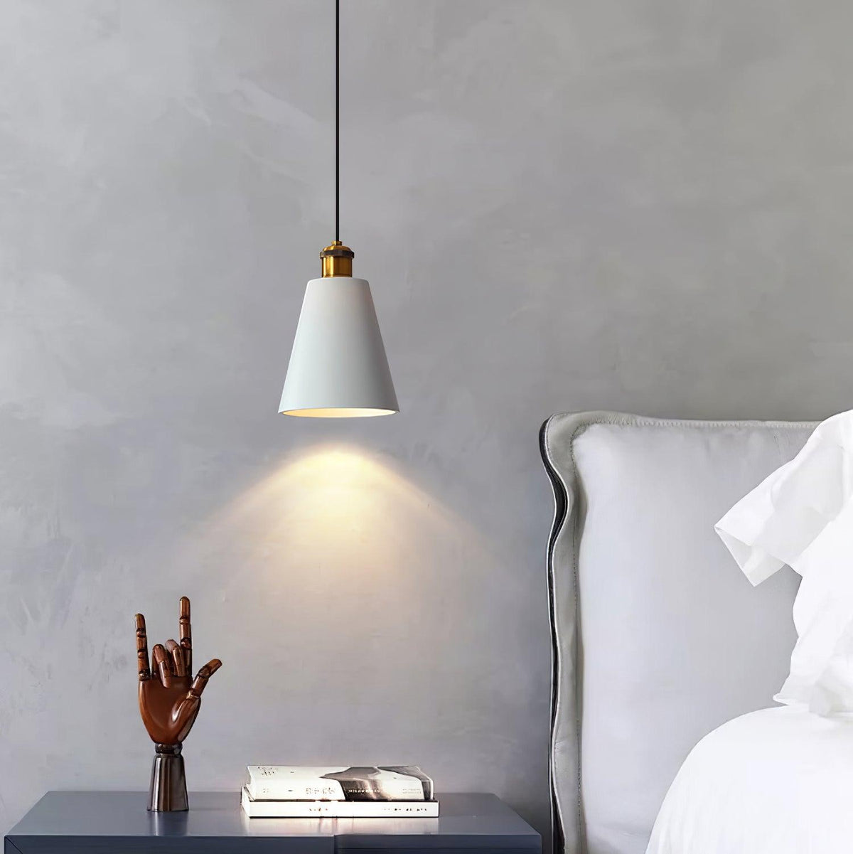 Trio industriel pendellampe i harpiks