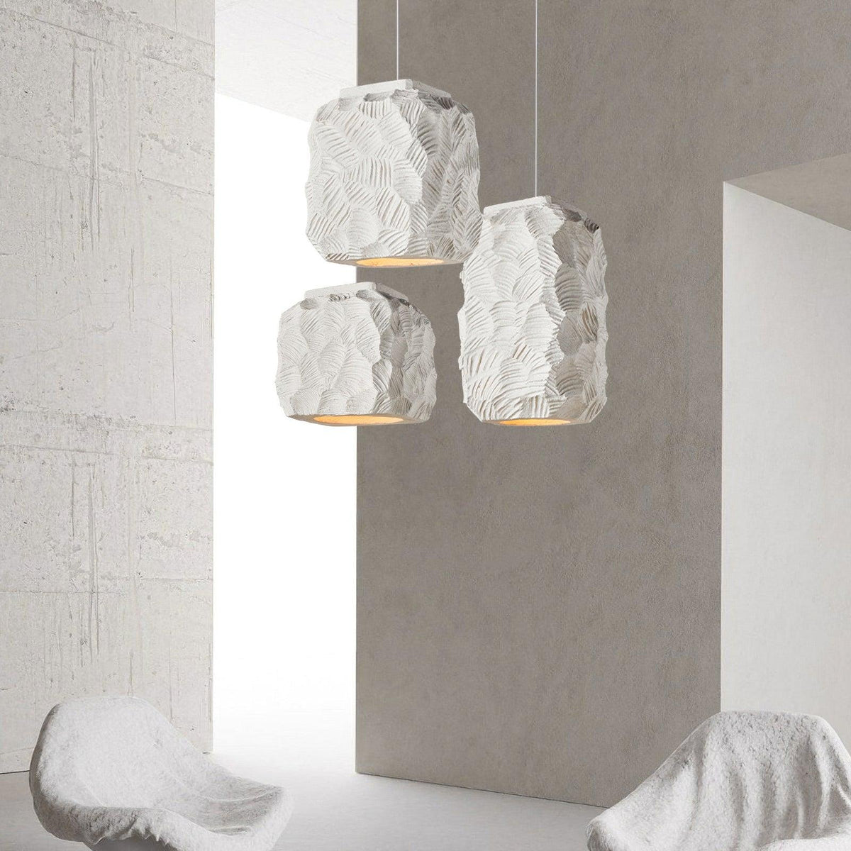 Olsilel kreativ geometrisk pendel i resin