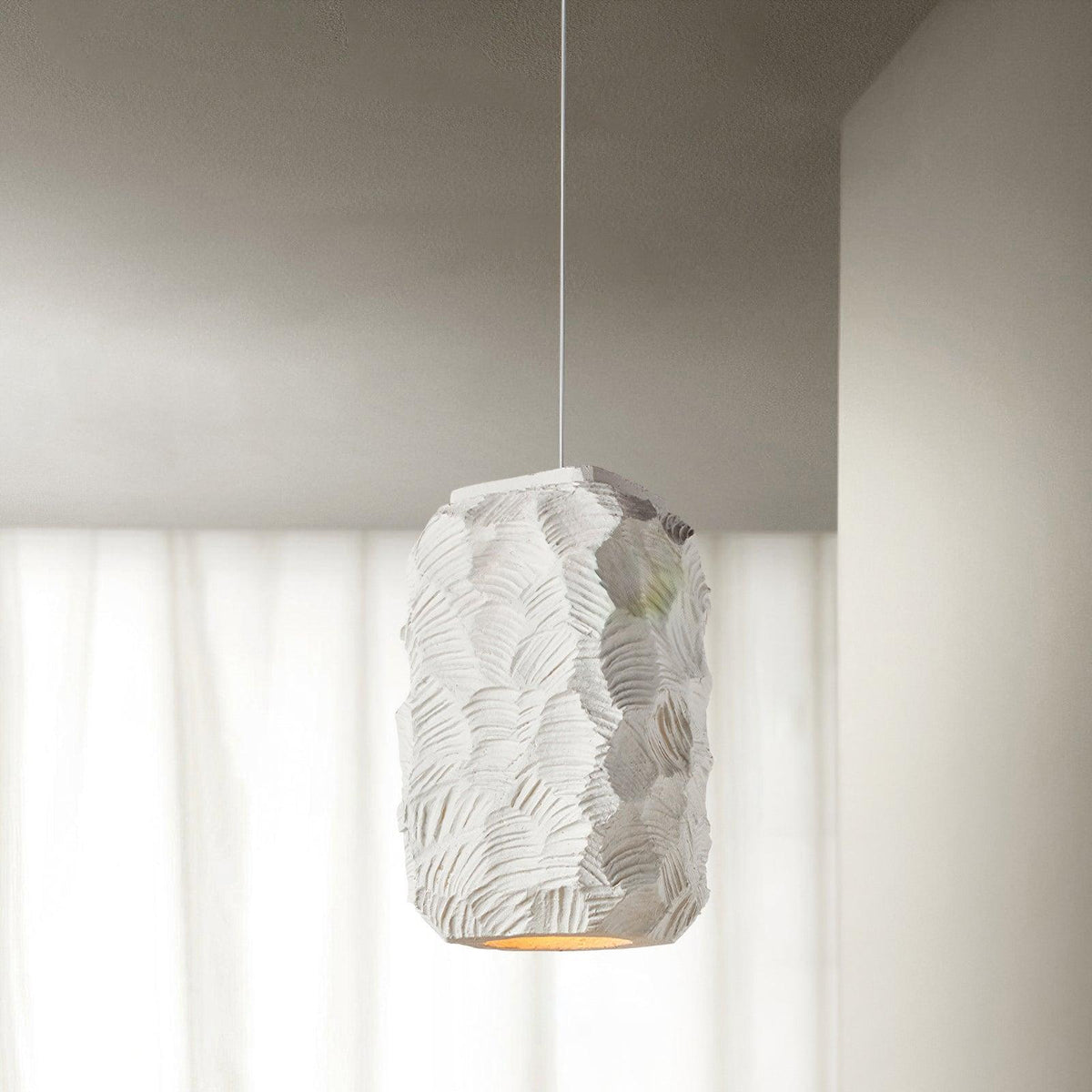 Olsilel kreativ geometrisk pendel i resin