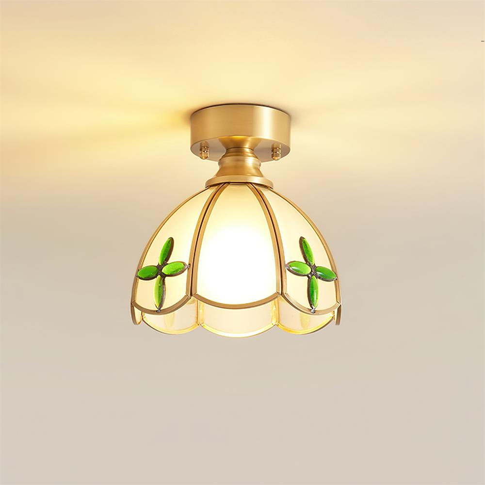 Nexo-Tiffany-tyylinen lasimaalauskattovalaisin