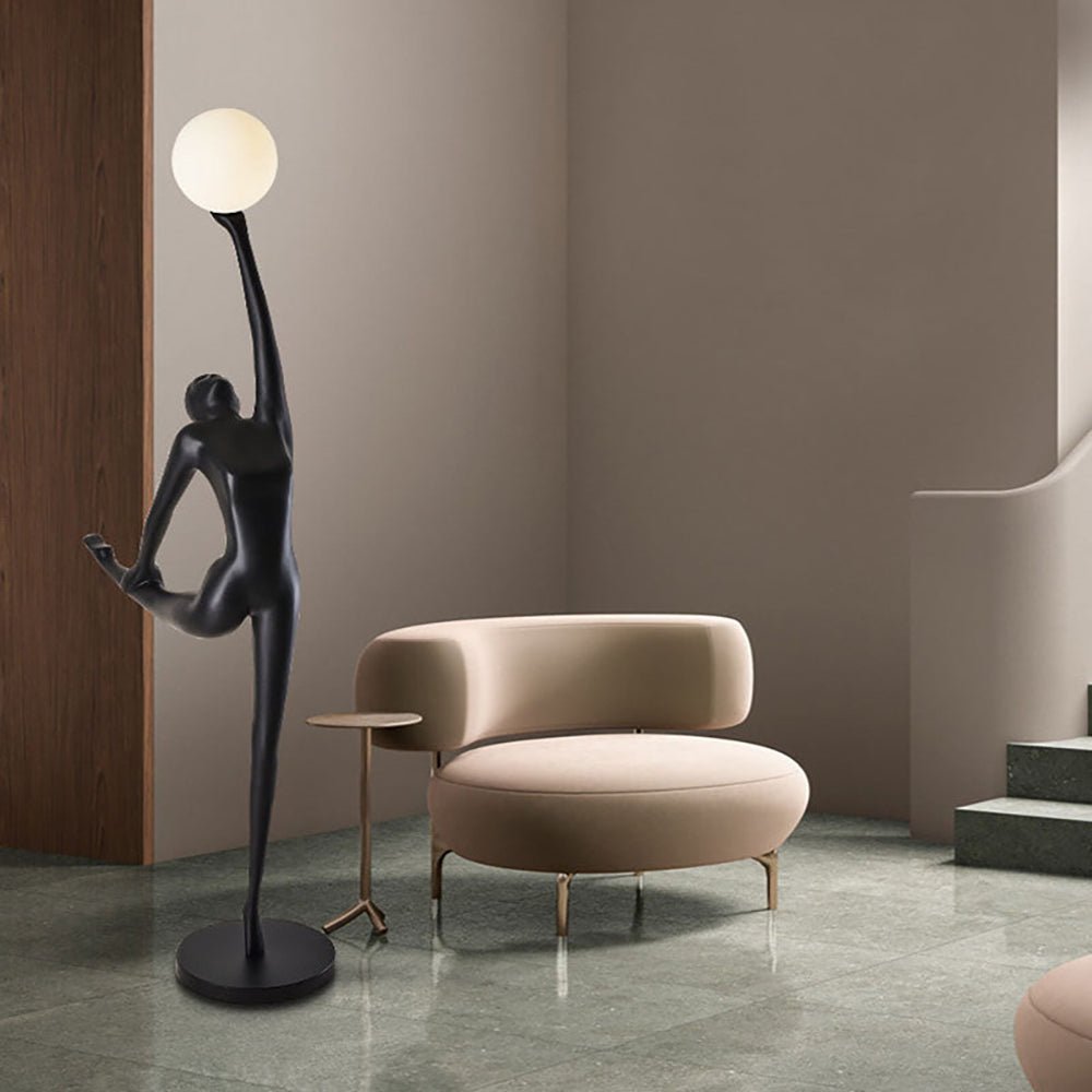 Lyrielle ballerina-gulvlampe i sort
