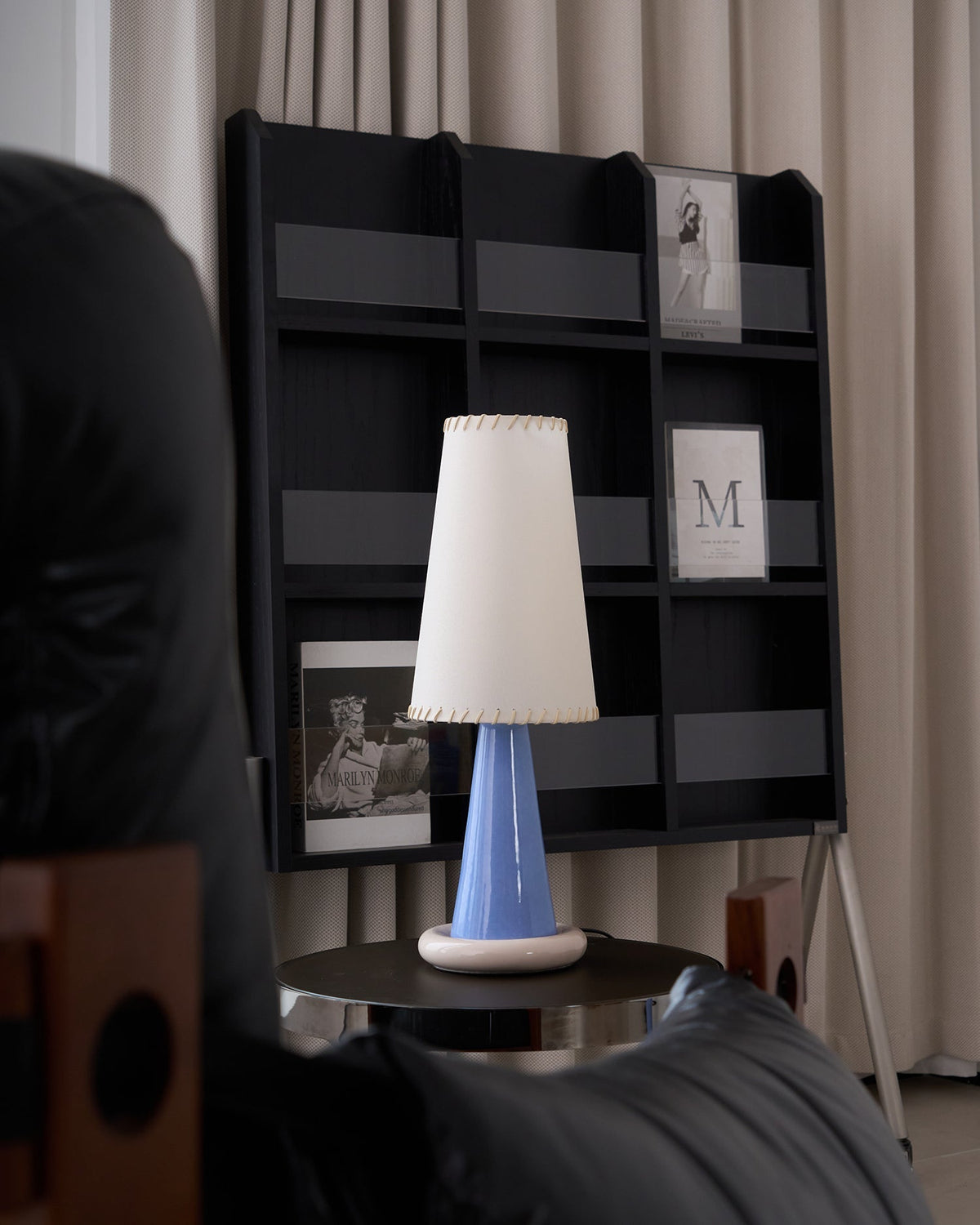 Rhett moderne keramisk bordlampe
