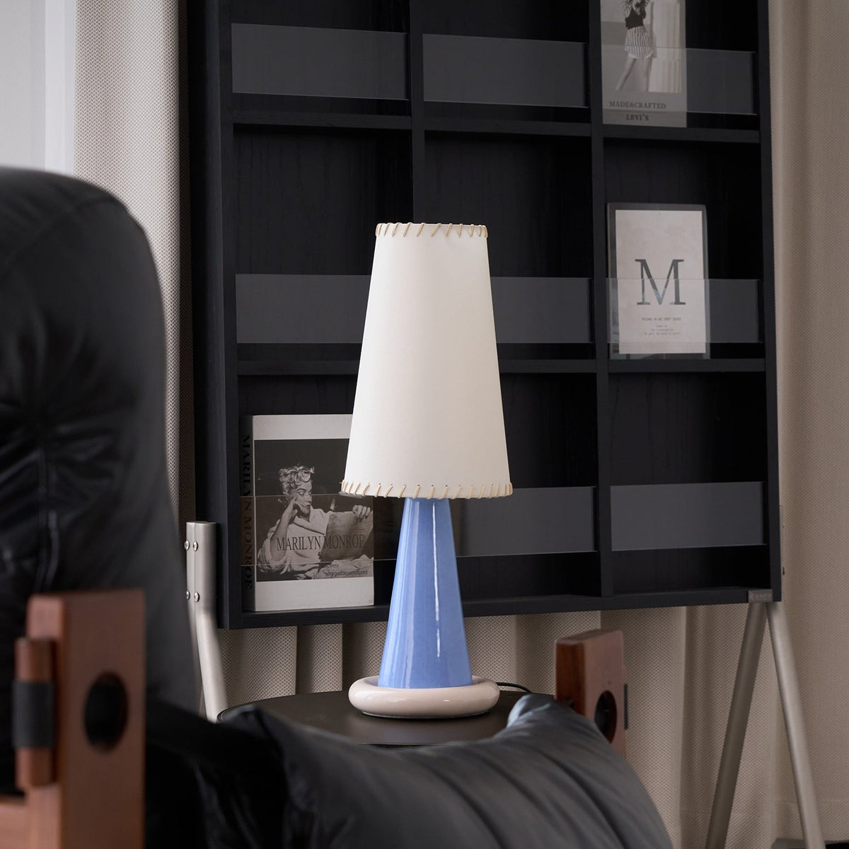 Rhett moderne keramisk bordlampe