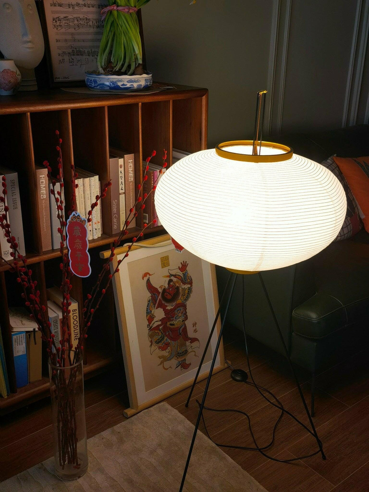 Krelix skandinavisk gulvlampe i papir