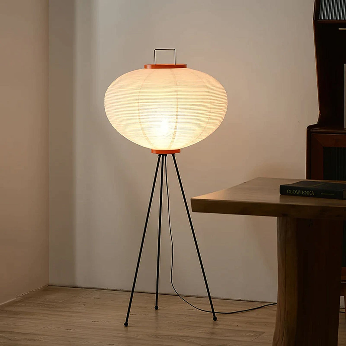 Krelix skandinavisk gulvlampe i papir